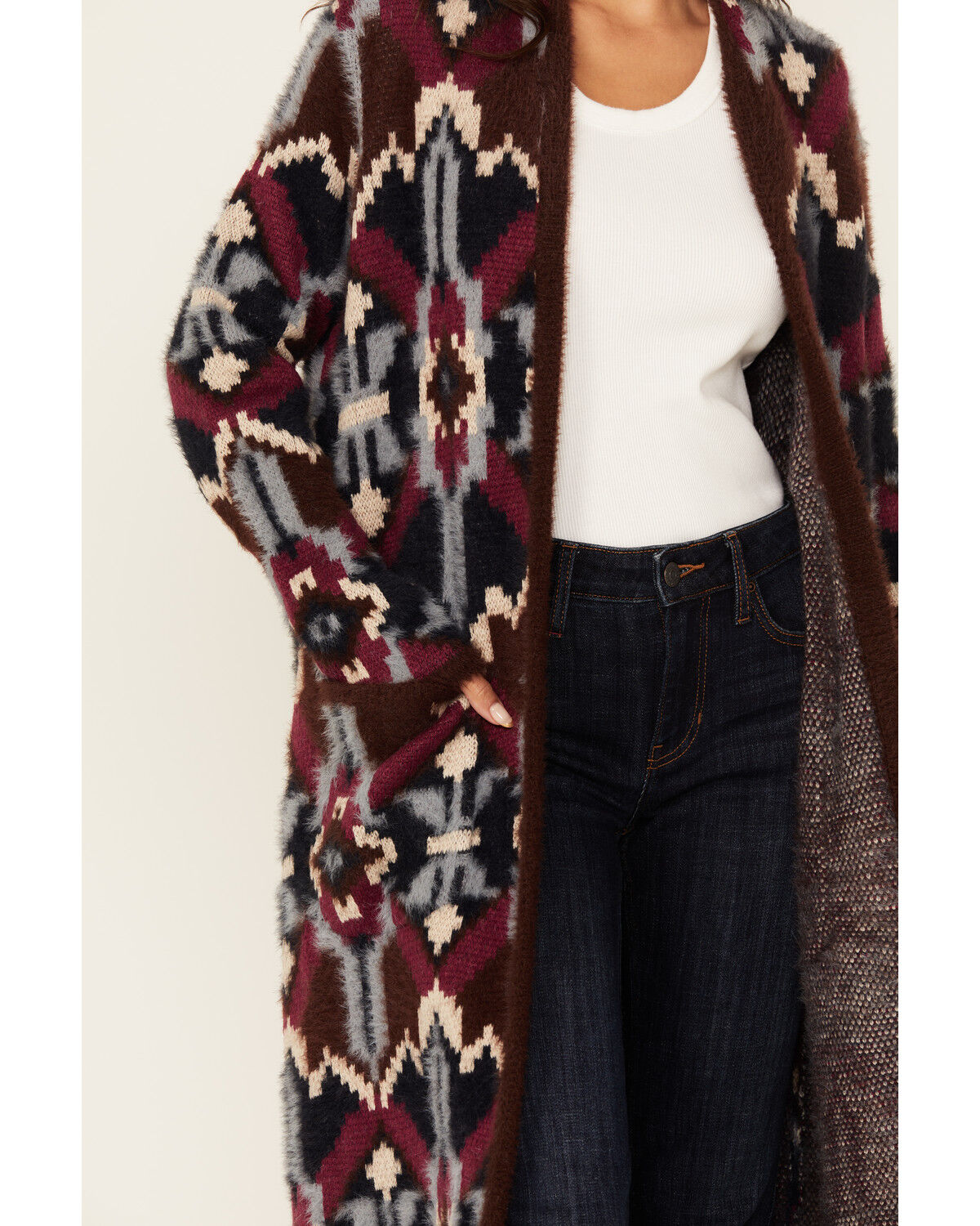 Shyanne Women's Southwestern Print Long Cardigan | Sheplers