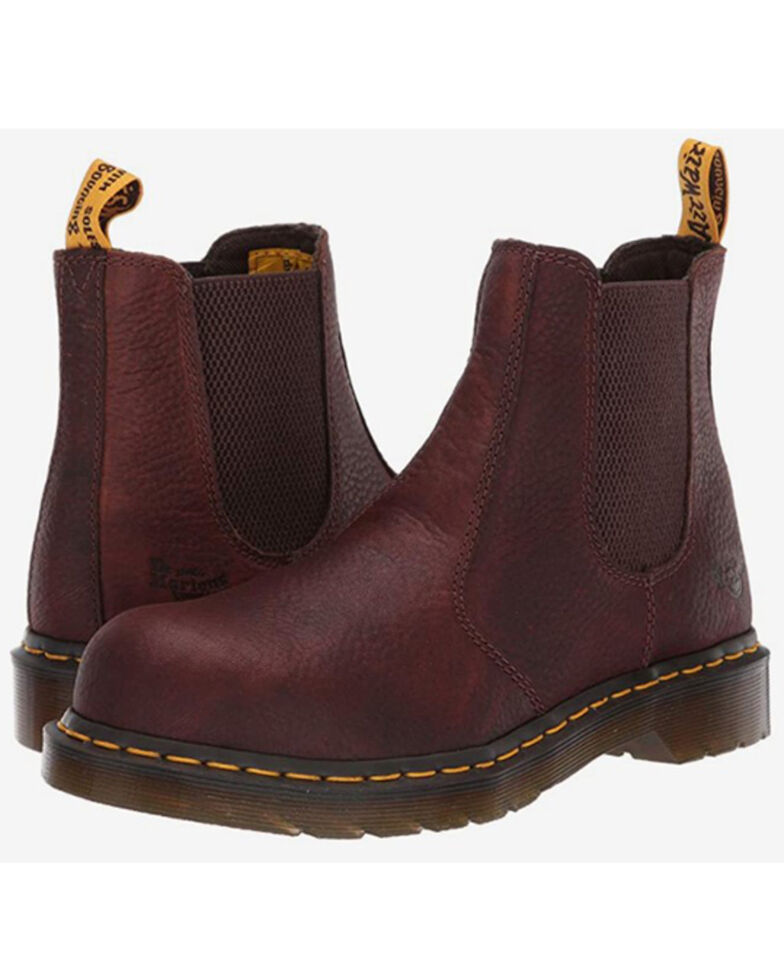 Dr. Martens Women's Arbor Chelsea Boots - Steel Toe, Brown, hi-res