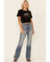Goodie Two Sleeves Women's Line Dancing Is My Cardio Graphic Short Sleeve Tee, Black, hi-res