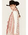 Image #2 - Miss Me Women's Southwestern Print Fringe Long Knit Vest , Red, hi-res
