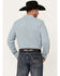 Image #4 - Gibson Trading Co Men's Bullseye Geo Print Long Sleeve Button-Down Western Shirt , Light Blue, hi-res
