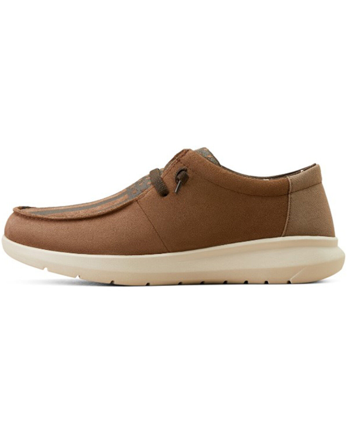 Image #2 - Ariat Men's Hilo Stretch Lace Casual Shoes - Moc Toe, Brown, hi-res