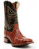 Image #1 - Cody James Men's Exotic Full-Quill Ostrich Western Boots - Broad Square Toe, Cognac, hi-res