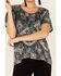 Image #2 - Tasha Polizzi Women's Sequins Starla Short Sleeve Top, Black, hi-res