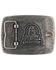 Dale Brisby Men's Bulls & Fools Attitude Belt Buckle, Silver, hi-res