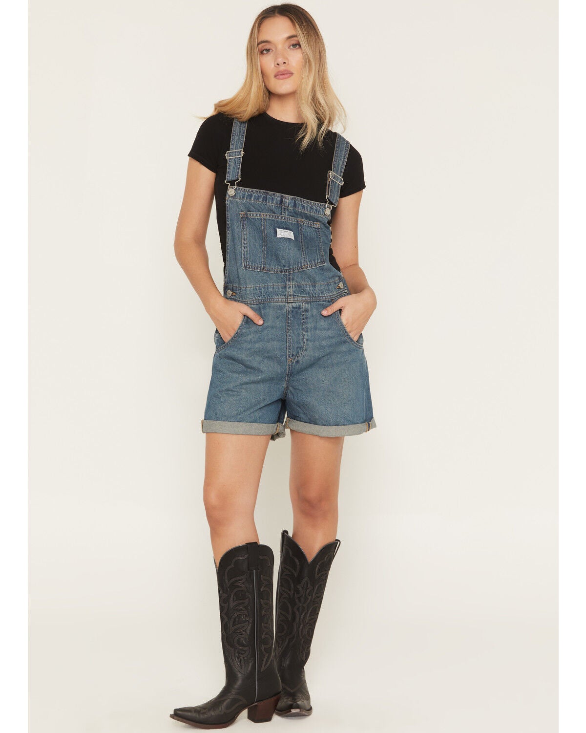 Image #2 - Levi's Women's About Last Week Medium Wash Vintage Overalls, Medium Wash, hi-res