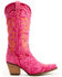 Image #2 - Dingo Women's Texas Tornado Tall Western Boots - Snip Toe, Pink, hi-res