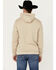 Image #4 - Wrangler Men's Cowboy Logo Hooded Sweatshirt, Tan, hi-res