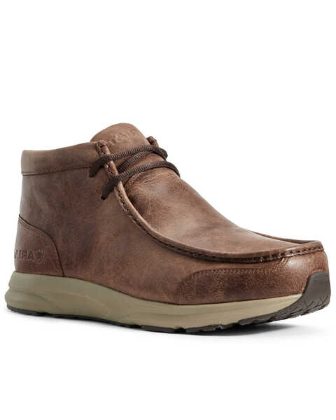 Ariat Men's Spitfire Cowboy Shoes - Moc Toe, Brown, hi-res