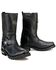 Image #1 - Milwaukee Leather Women's 11" Classic Harness Boots - Square Toe, Black, hi-res