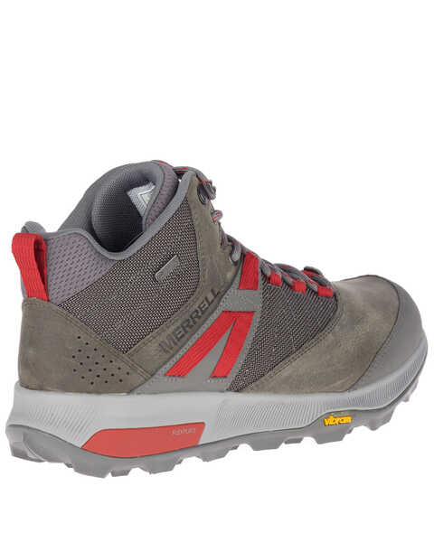 Image #2 - Merrell Men's Zion Waterproof Hiking Boots - Soft Toe, Grey, hi-res