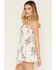 Image #4 - Cleo + Wolf Women's Floral Print Sleeveless Button-Down Pintuck Mini Dress, White, hi-res