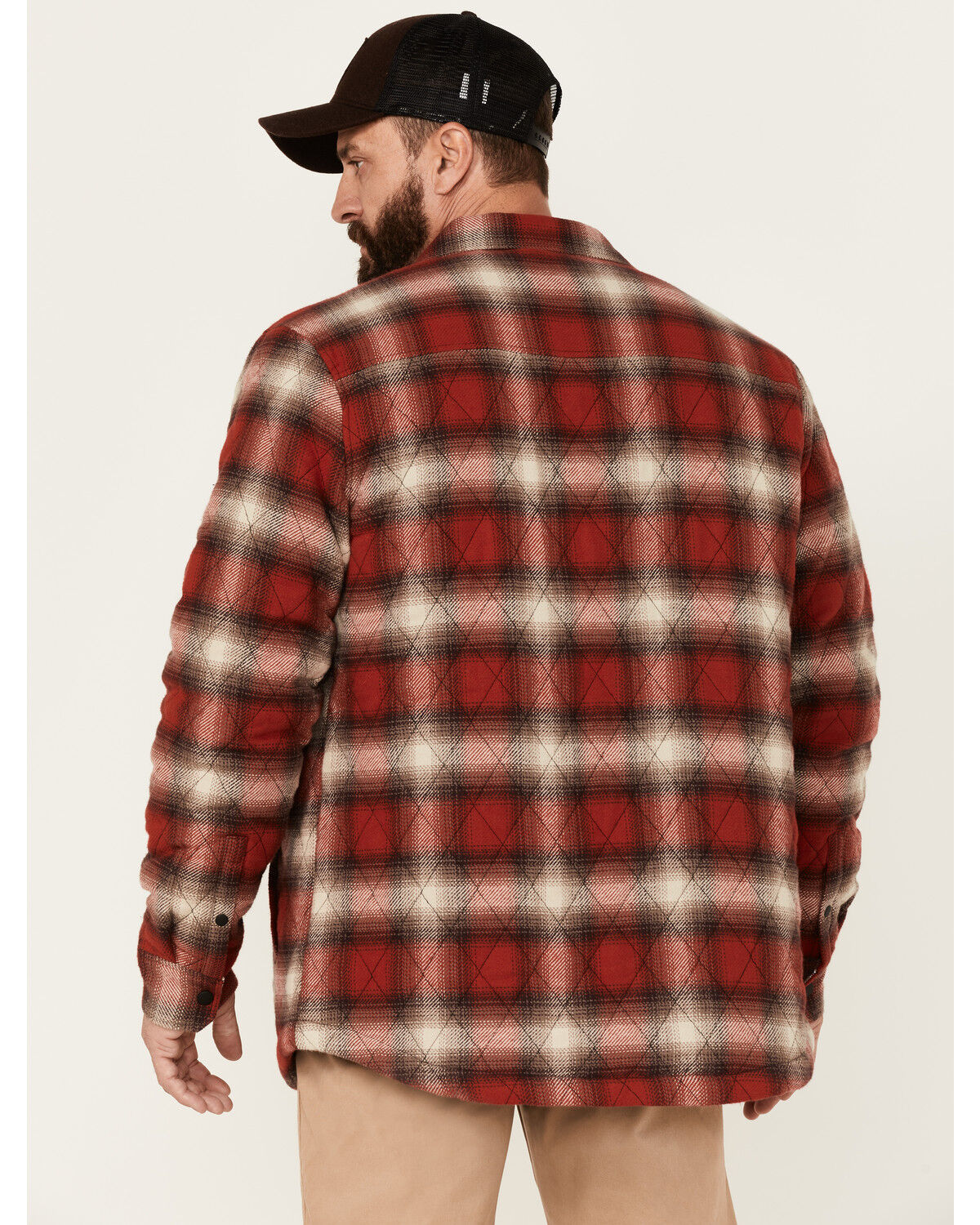 Image #4 - Flag & Anthem Men's Morrison Plaid Quilted Button Down Western Shirt Jacket , , hi-res