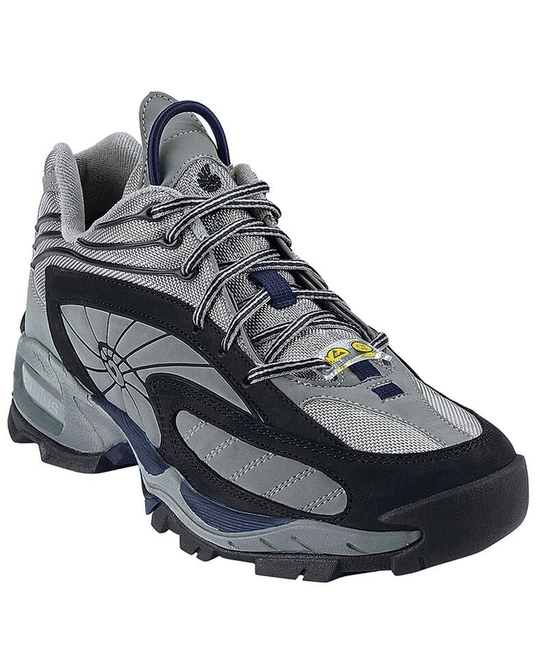 Nautilus Men�s Grey ESD Athletic Work Shoes Steel Toe