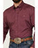 Image #2 - George Strait by Wrangler Men's Solid Long Sleeve Button-Down Western Shirt, Wine, hi-res