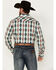 Image #4 - Panhandle Select Men's Southwestern Print Long Sleeve Snap Western Shirt - Tall , Cream, hi-res
