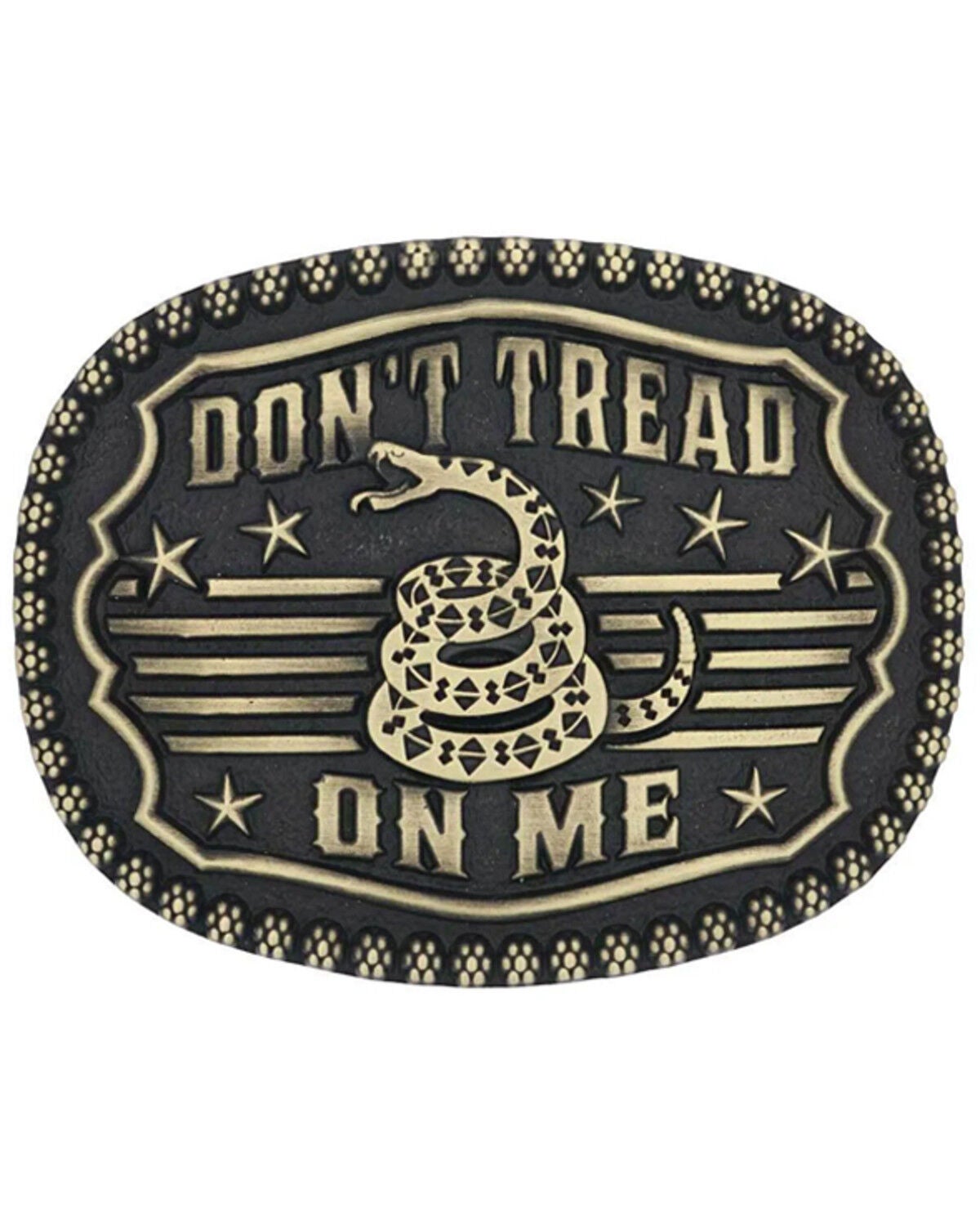Montana Silversmiths Gadsen Snake Heritage Attitude Buckle, Brown, hi-res