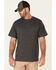 Image #1 - Hawx Men's Solid Charcoal Forge Short Sleeve Work Pocket T-Shirt - Tall, Charcoal, hi-res