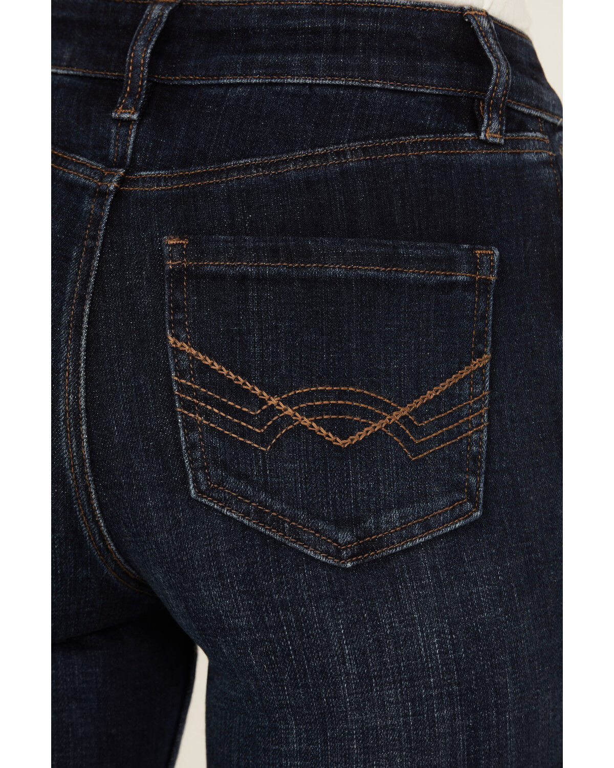 Image #4 - Idyllwind Women's Regent Dark Wash Gypsy High Rise Seamed Bootcut Comfort Stretch Denim Jeans, Dark Wash, hi-res