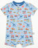 Image #1 - Rugged Bear Infant Boys' Construction Print Onesie, Blue, hi-res