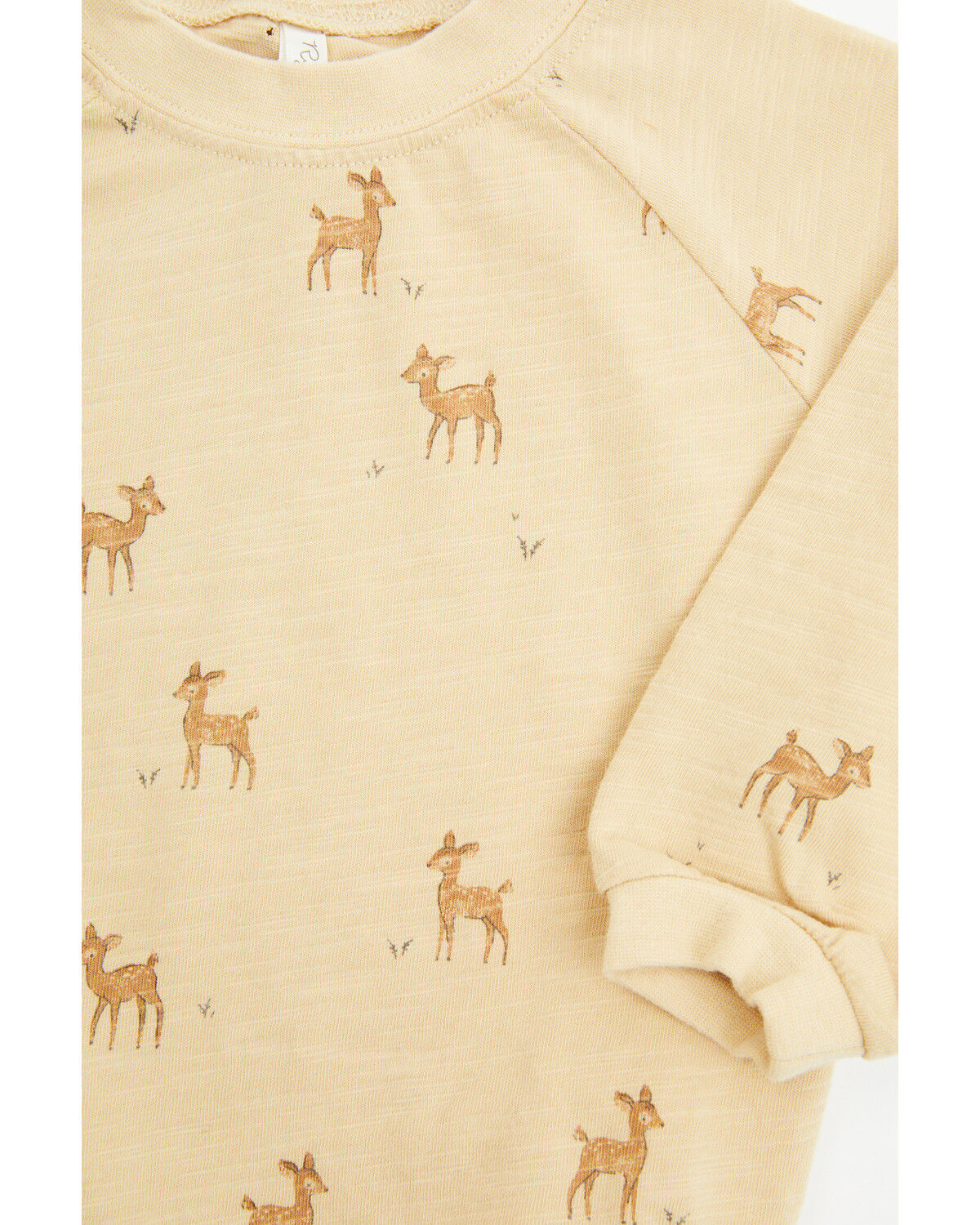 Image #2 - Rylee & Cru Infant Girls' Deer Print Long Sleeve Crew Neck Onesie, Cream, hi-res