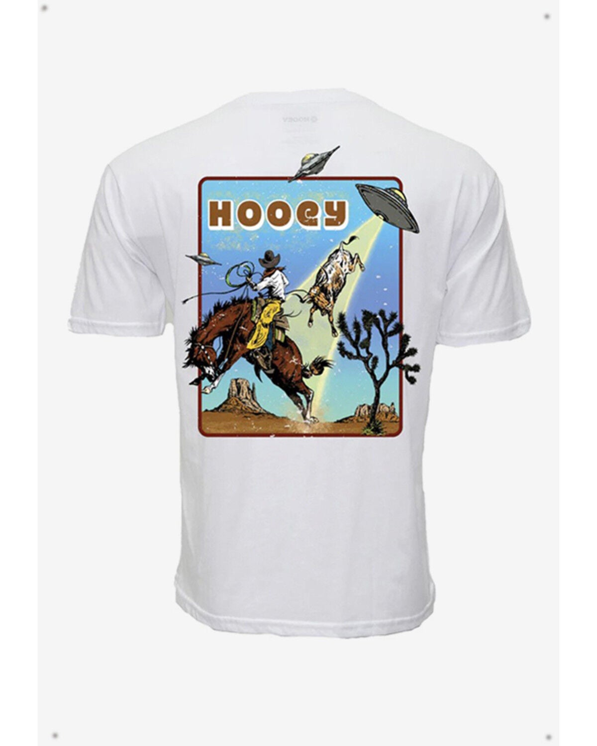 Image #1 - Hooey Boys' Space Rustler Short Sleeve Graphic T-Shirt, Cream, hi-res