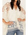 Image #3 - Shyanne Women's Lace Tassel Poncho, Ivory, hi-res