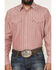 Image #3 - Ely Walker Men's Striped Long Sleeve Pearl Snap Western Shirt, Red, hi-res