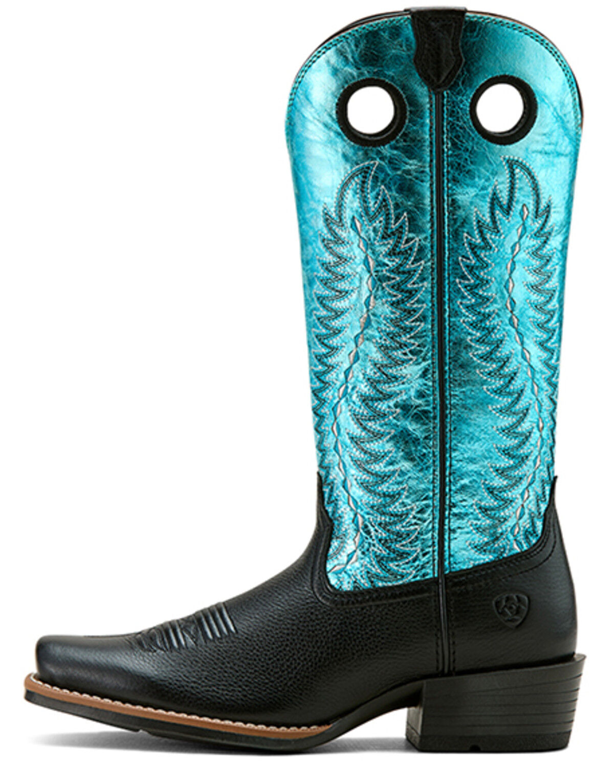 Image #2 - Ariat Women's Junction Performance Western Boots - Square Toe, Black, hi-res