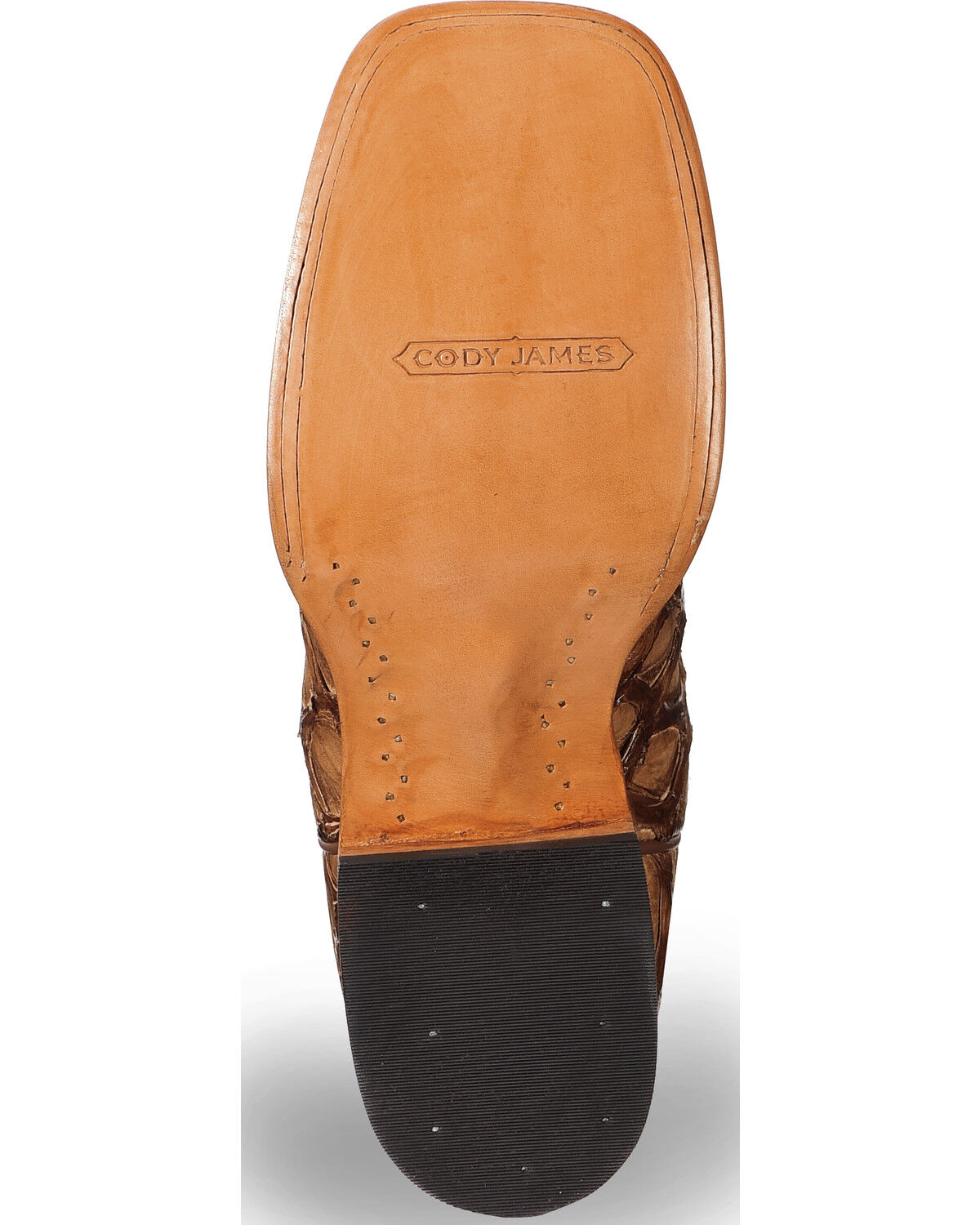 Image #5 - Cody James Men's Pirarucu Exotic Boots - Broad Square Toe, Brown, hi-res
