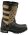 Image #2 - Milwaukee Leather Men's Stars And Stripes Motorcycle Harness Boots Square Toe - Extended Sizes, Black, hi-res
