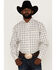 Panhandle Select Men's Plaid Print Long Sleeve Button Down Western Shirt , Yellow, hi-res