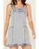 Image #3 - Blue B Women's Buckle Sleeveless Mini Dress, Light Wash, hi-res