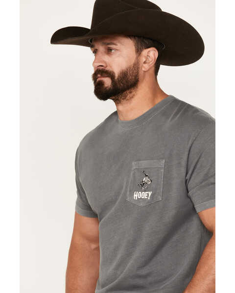 Image #2 - Hooey Men's Cheyenne Short Sleeve Graphic T-Shirt , Grey, hi-res