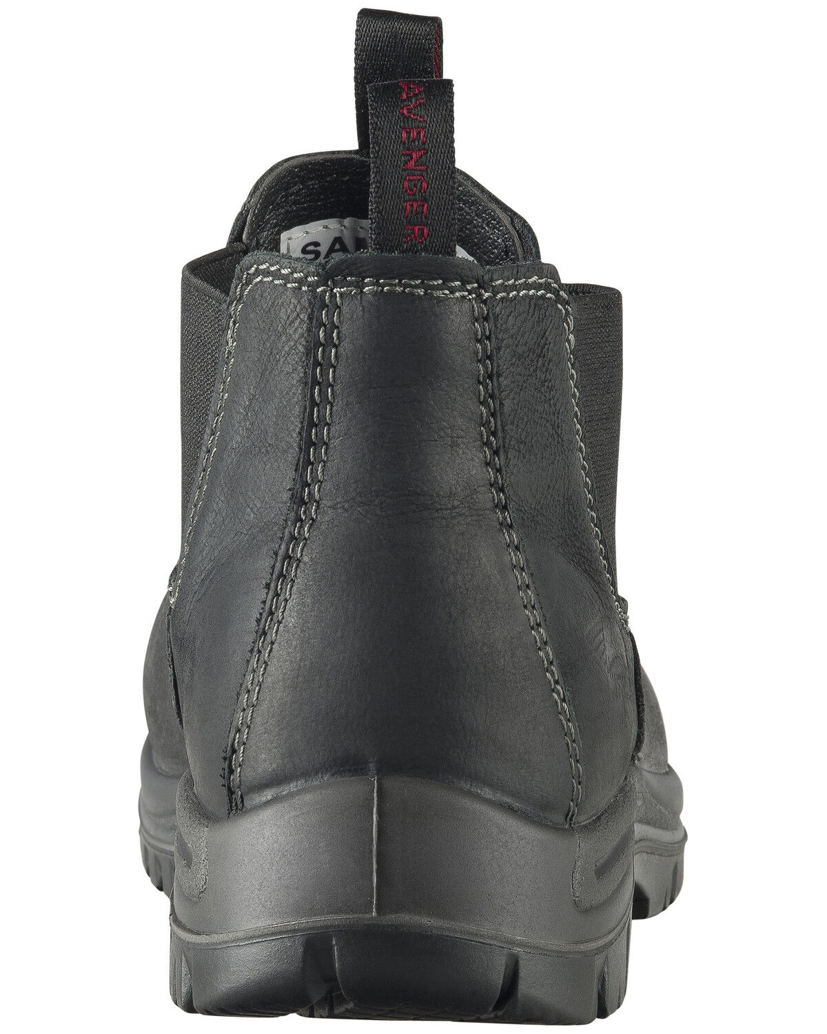 Image #4 - Avenger Men's Foreman Pull On Work Boots - Composite Toe, Black, hi-res