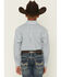 Image #4 - Panhandle Slim Boys' Striped Long Sleeve Button-Down Western Shirt, Blue, hi-res