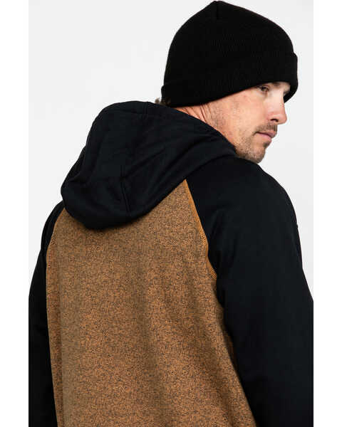 Image #5 - Wrangler Men's FR Contrast Hooded Work Sweatshirt  , Brown, hi-res