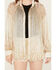 Image #2 - GeeGee Women's Sequins Long Sleeve Button-Down Top , Cream, hi-res