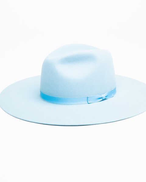Rodeo King Women's Tracker Felt Western Fashion Hat , Light Blue, hi-res