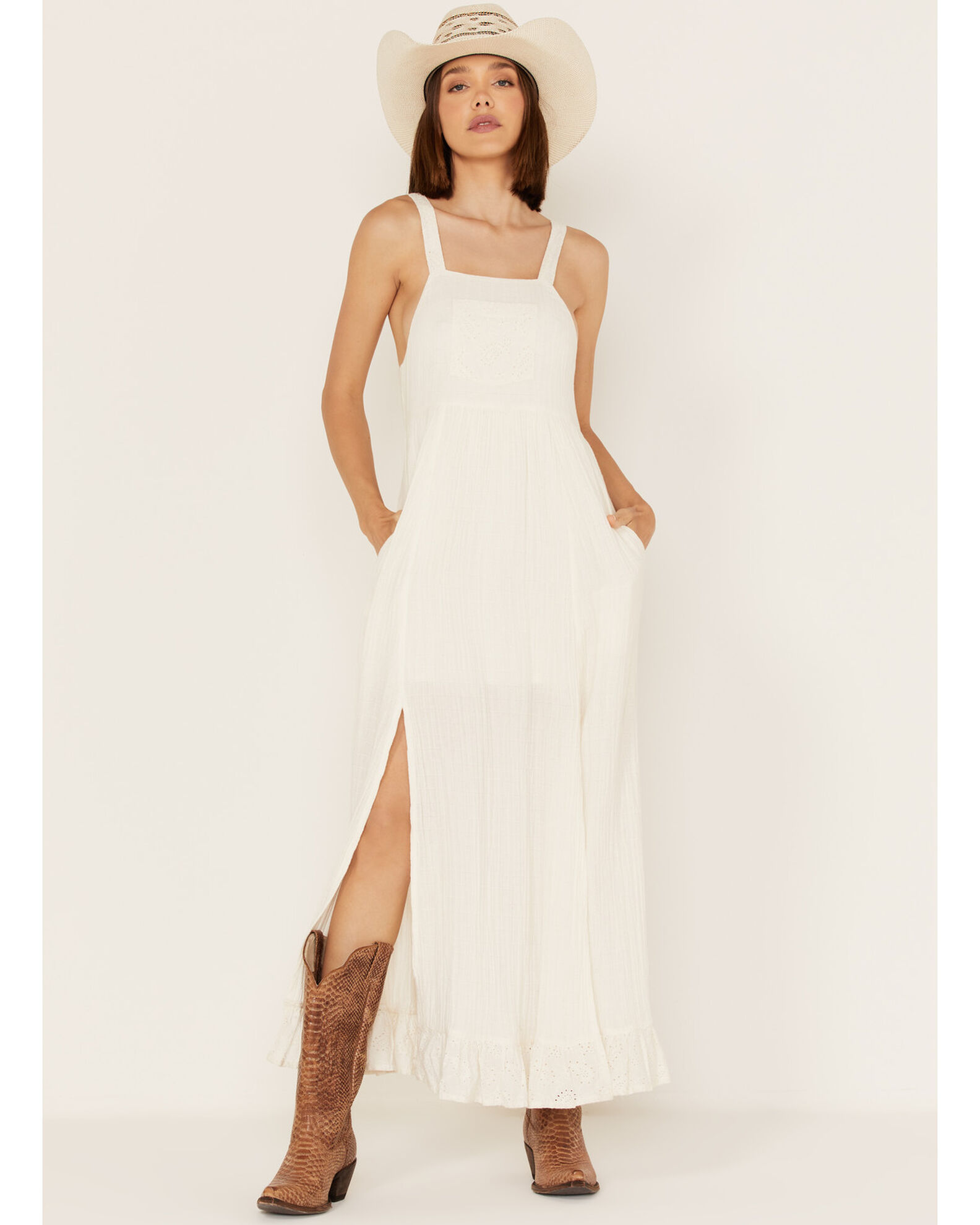Cleo Wolf Women s Textured Western Maxi Dress Sheplers