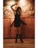 Idyllwind Women's Lady Luck Black Faux Suede Fringe Dress, Black, hi-res