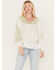 Image #2 - Cleo + Wolf Women's Embroidered Long Sleeve Blouse, White, hi-res