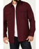 Image #3 - Brothers and Sons Men's Burley Long Sleeve Button-Down Flannel Shirt, Burgundy, hi-res