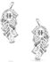 Image #2 - Montana Silversmiths Women's Bridgerton Feather Earrings, Silver, hi-res