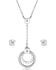 Image #2 - Montana Silversmiths Women's Twilight Riata Jewelry Set - 3 Piece, Silver, hi-res