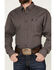 Image #3 - George Strait by Wrangler Men's Geo Print Long Sleeve Button-Down Shirt, Red, hi-res