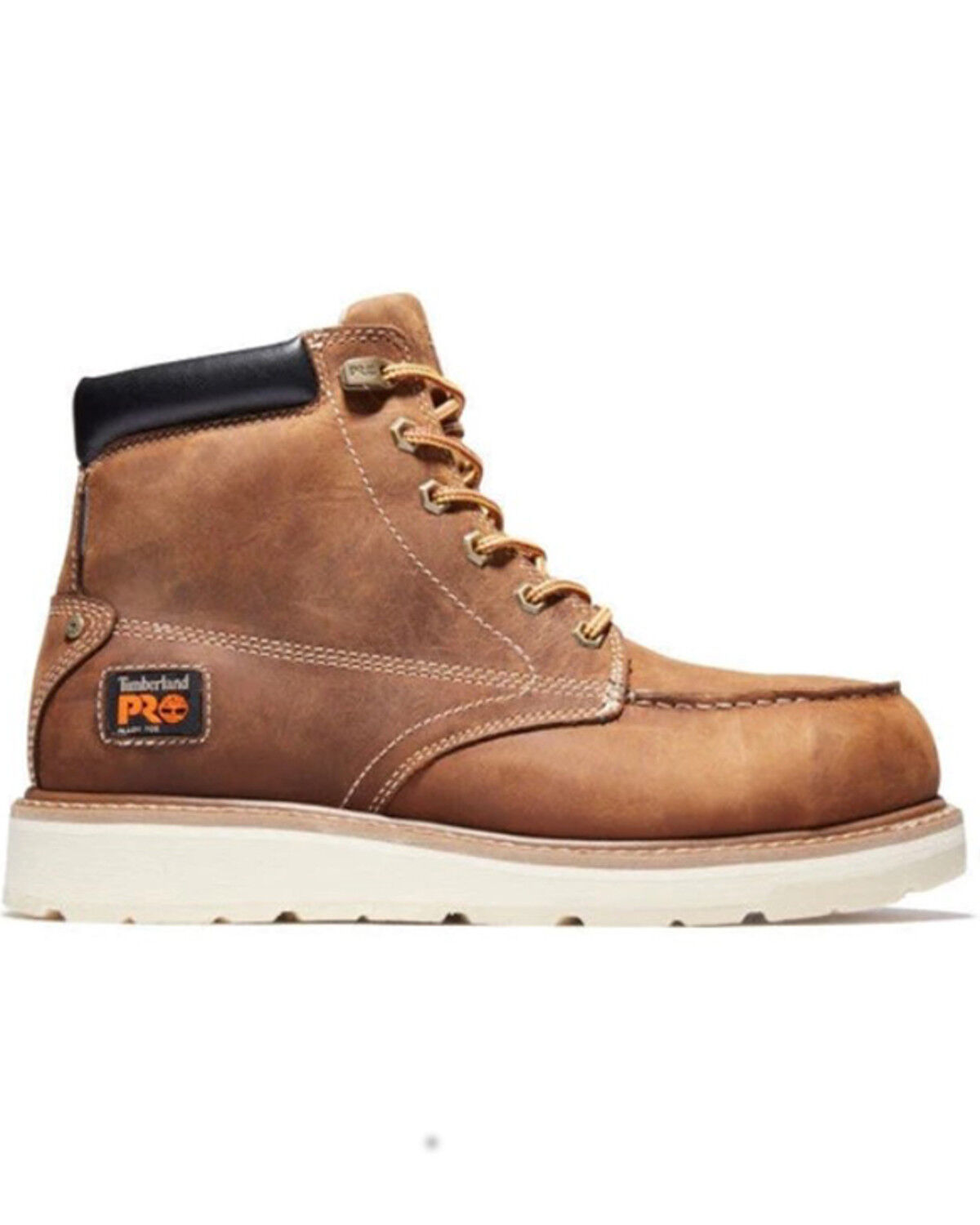 Image #2 - Timberland Pro Men's Gridworks 6" Waterproof Moc Work Boots - Alloy Toe, Brown, hi-res