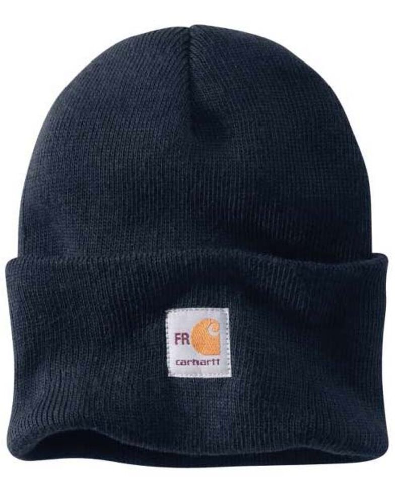 Carhartt Men's FR Navy Knit Watch Work Beanie , Navy, hi-res