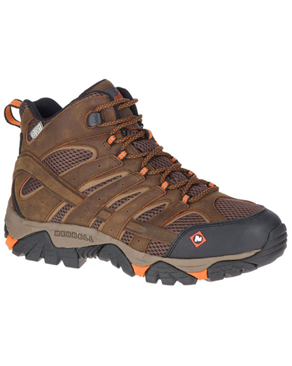 Image #1 - Merrell Men's MOAB Vertex Waterproof Hiking Boots - Soft Toe, Brown, hi-res