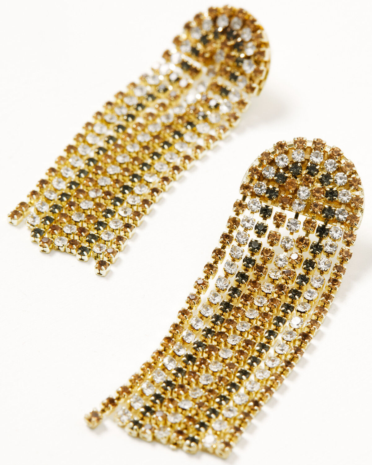 Image #2 - Ink + Alloy Women's Clara Waterfall Fringe Earrings, Multi, hi-res